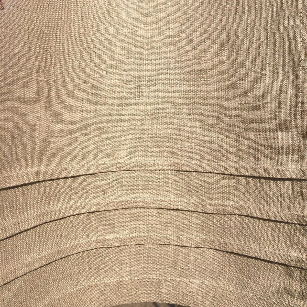 Chelsea Wine Fleur de Lis Linen Window Curtain - Linen and Letters