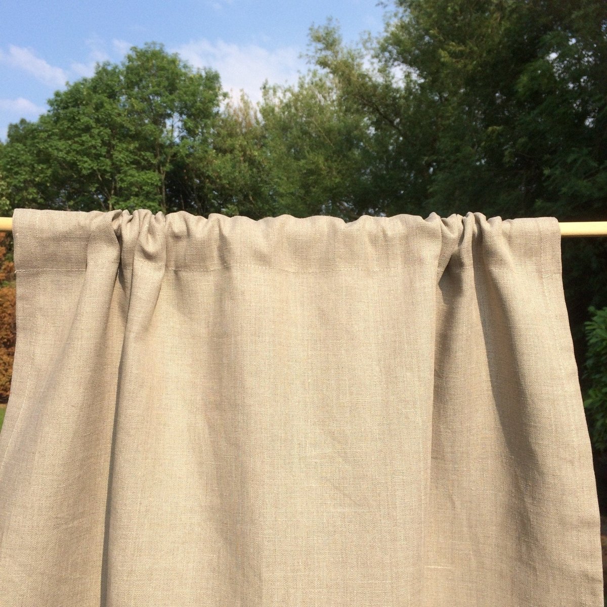 Chelsea Wine Fleur de Lis Linen Window Curtain - Linen and Letters