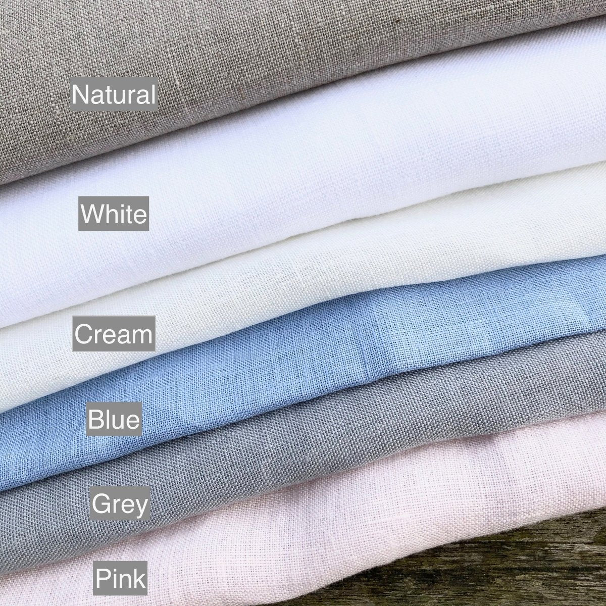 Daresbury Cream Linen Door Sidelight Privacy Curtain - Linen and Letters