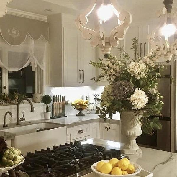 Grey Linen Window Curtain with Crown Monogram 40 inches tall - Linen and Letters