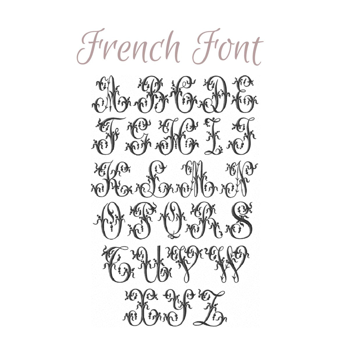 Linen Bed Runner with Cutwork or French Embroidered Monogram - Linen and Letters