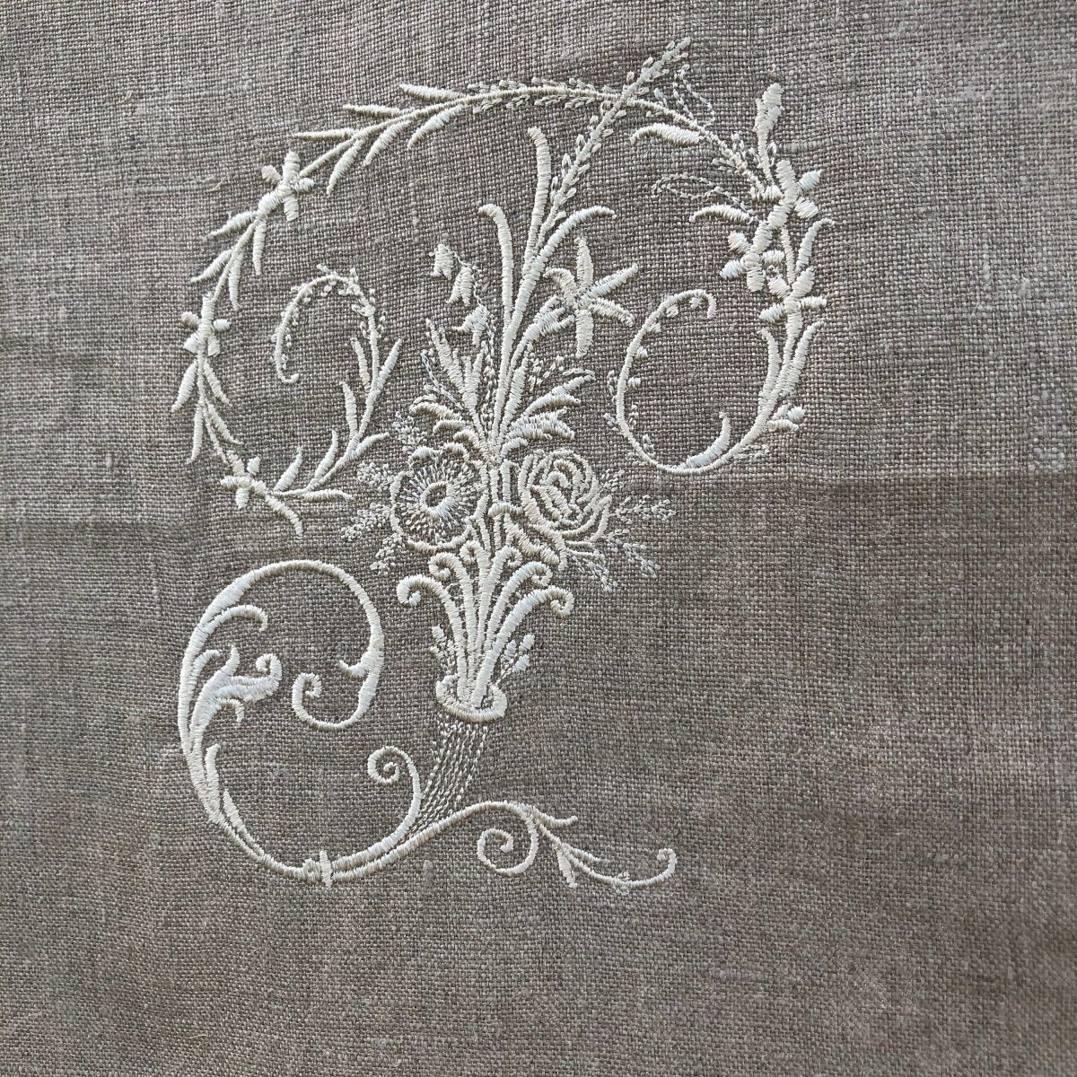 Monogram Linen Valance - Linen and Letters