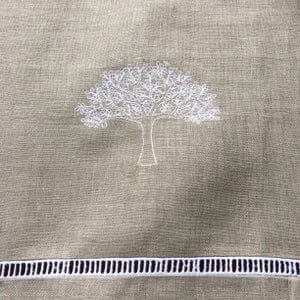 Trafford Linen Tree Tie Up Valance - Linen and Letters