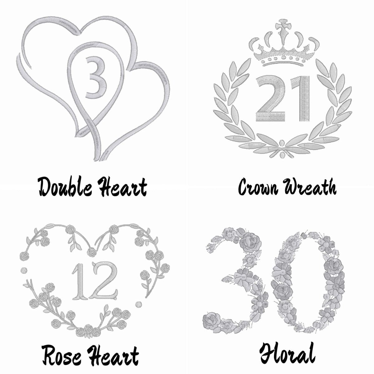 White Linen Anniversary Birthday Standard Pillowcase - Linen and Letters