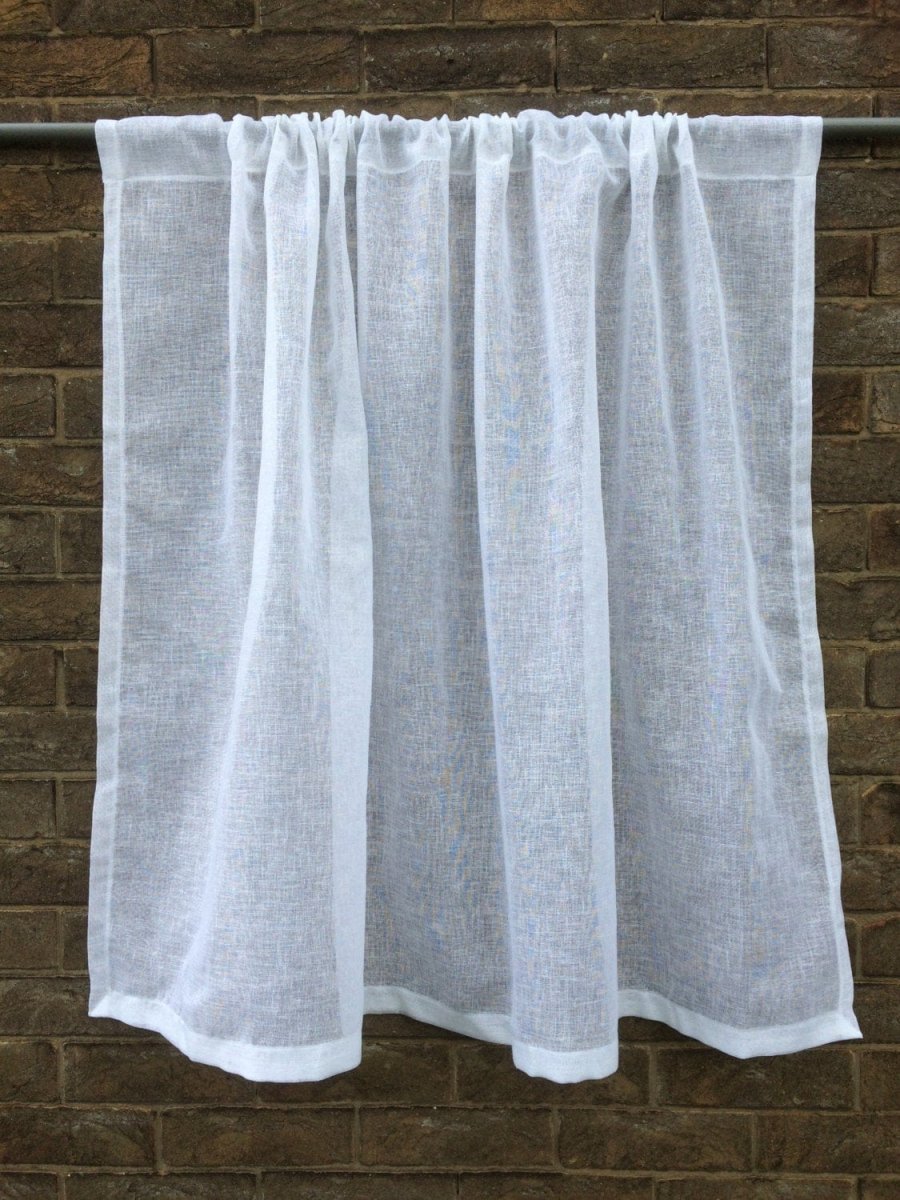 Wide Sankey Sheer Linen Window Curtain - Linen and Letters