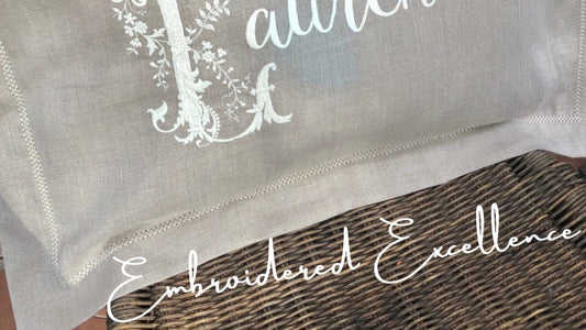 Embroidered Excellence: 5 Benefits of Choosing Embroidered Linens for Your Home (Autumn: Time for Warm and Cosy Interiors) - Linen and Letters