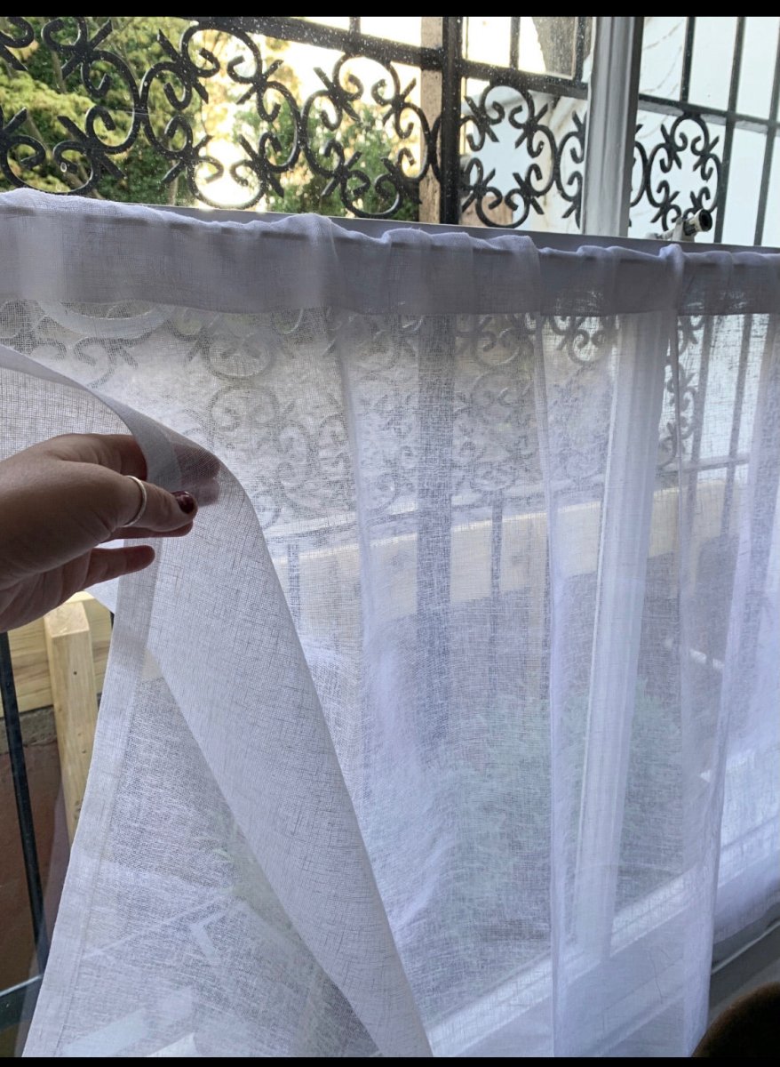 Sheer Linen Net Curtains