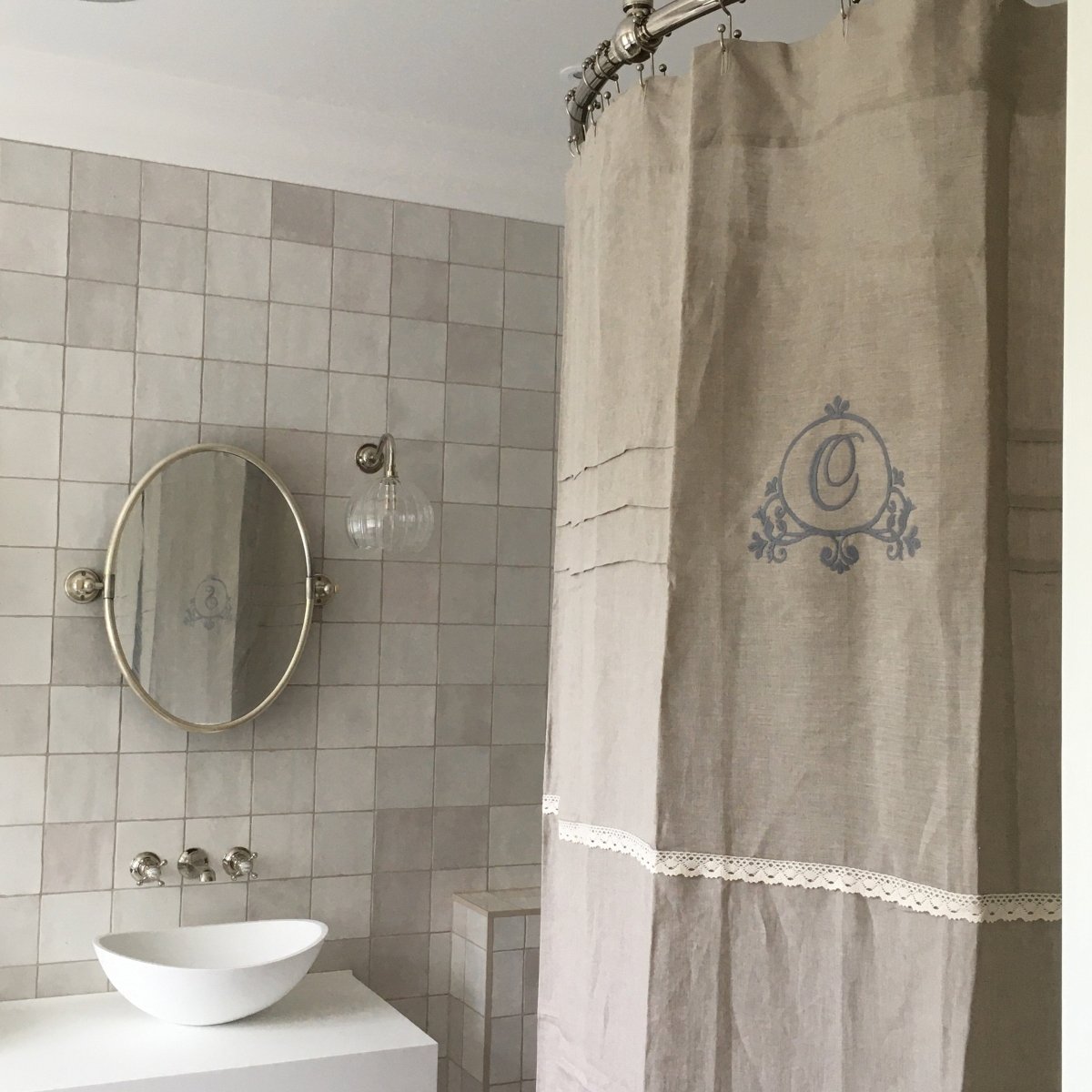 Linen Shower Curtains