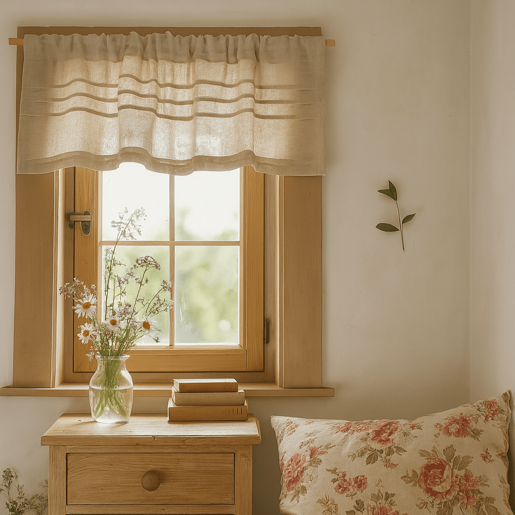 Croft Tall Natural Sheer Linen Voile Panel - Linen and Letters