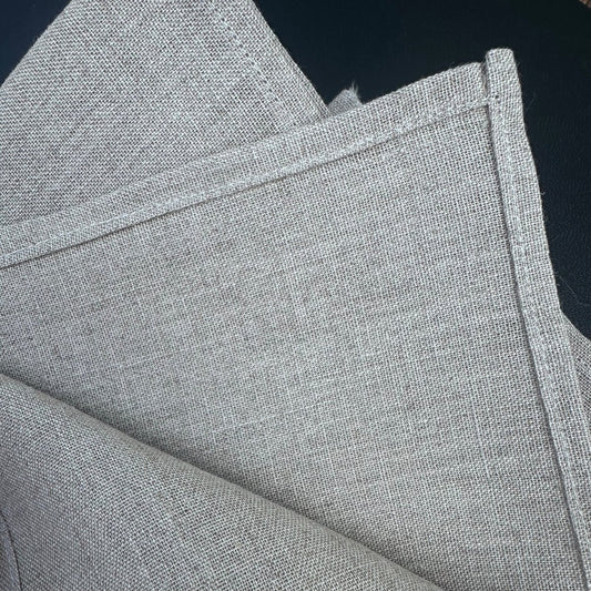 PAIR Classic 100% Linen Napkins - White - Linen and Letters