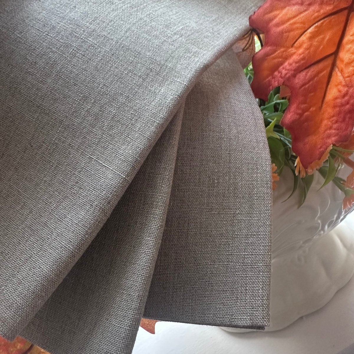 PAIR Classic 100% Linen Napkins - White - Linen and Letters