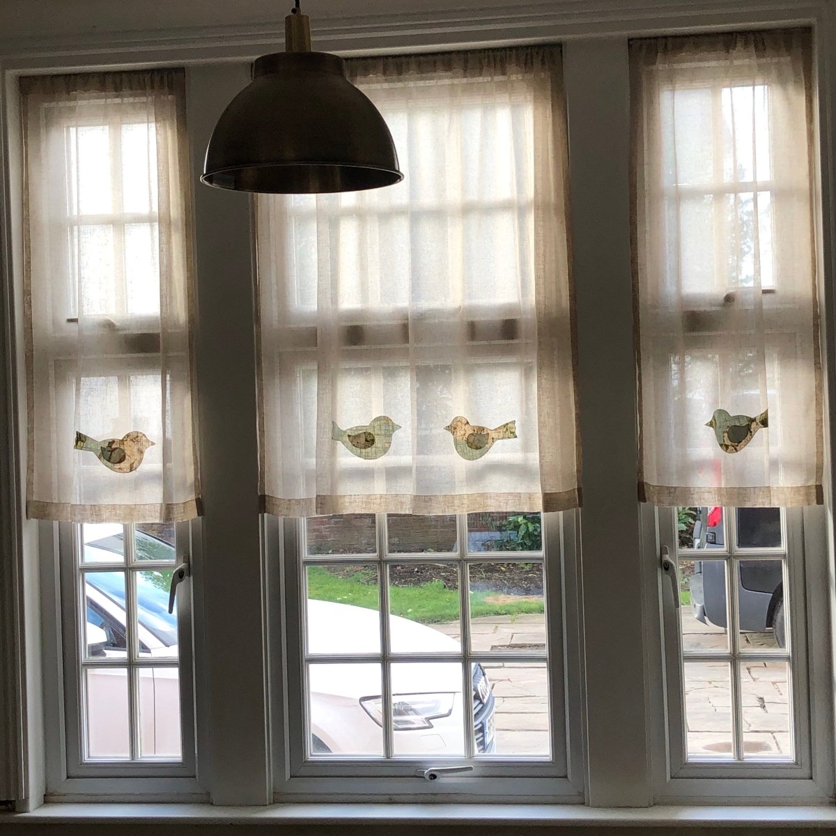 Bird Valance - Linen and Letters