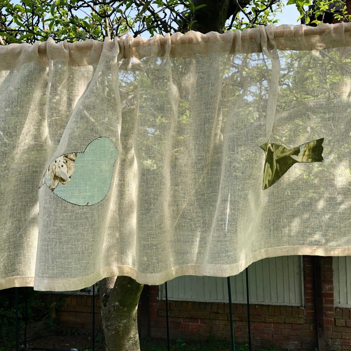 Bird Valance - Linen and Letters