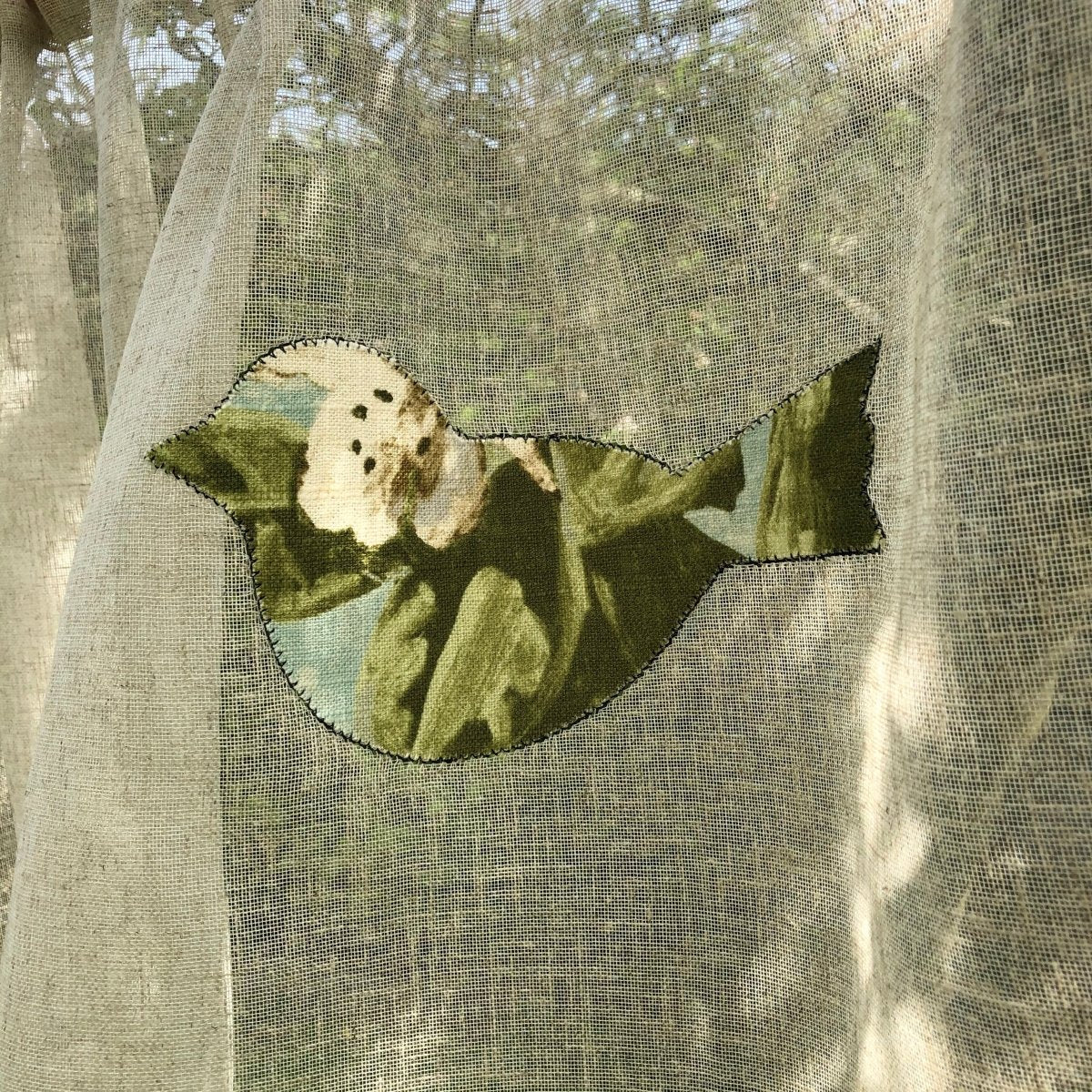 Bird Valance - Linen and Letters