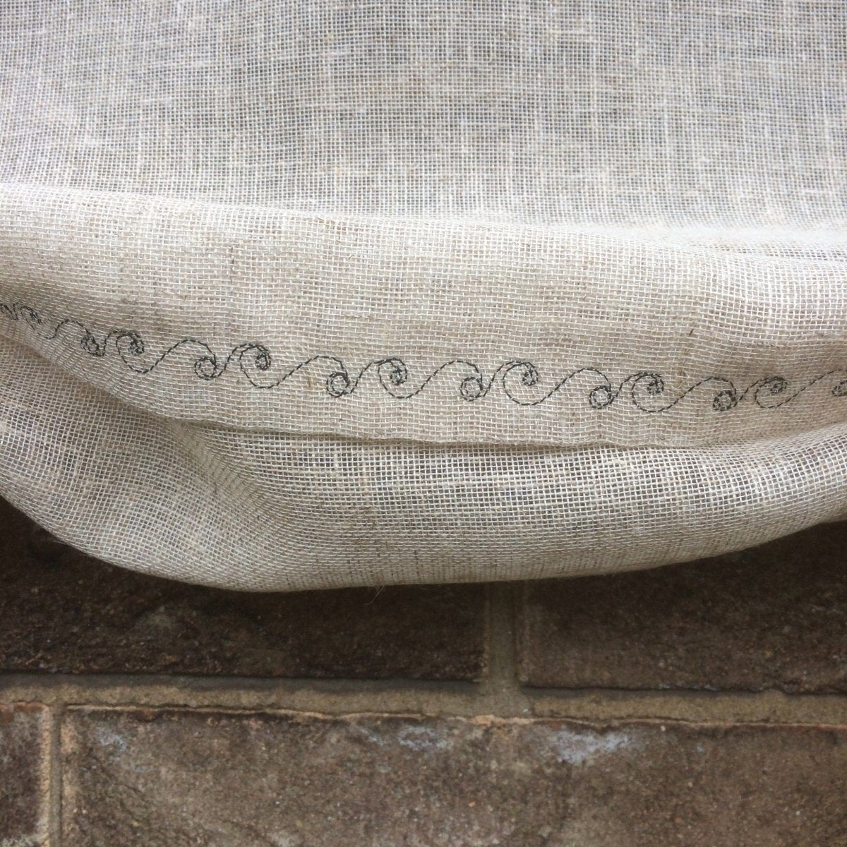 Callands Sheer Natural French Kitchen Valance - Linen and Letters