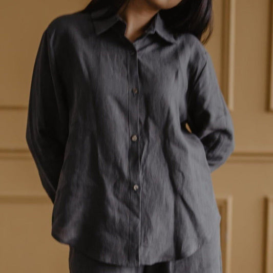 Casual Womens Linen Shirt- KOS - Linen and Letters