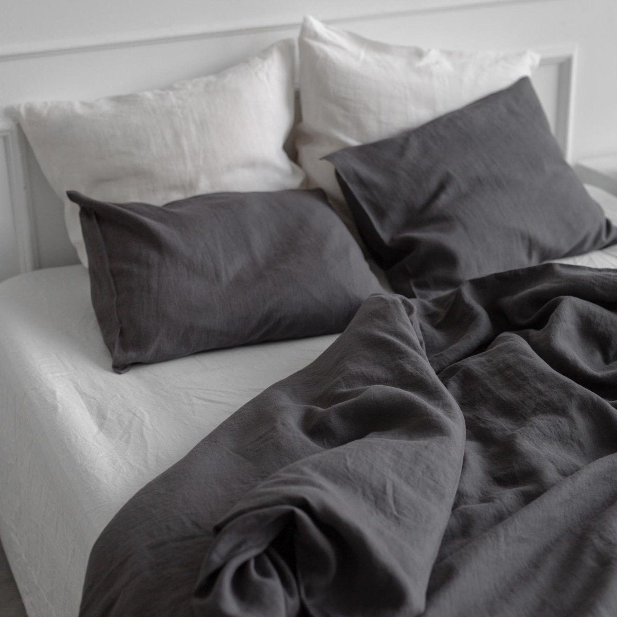 Charcoal grey pillow cases hotsell