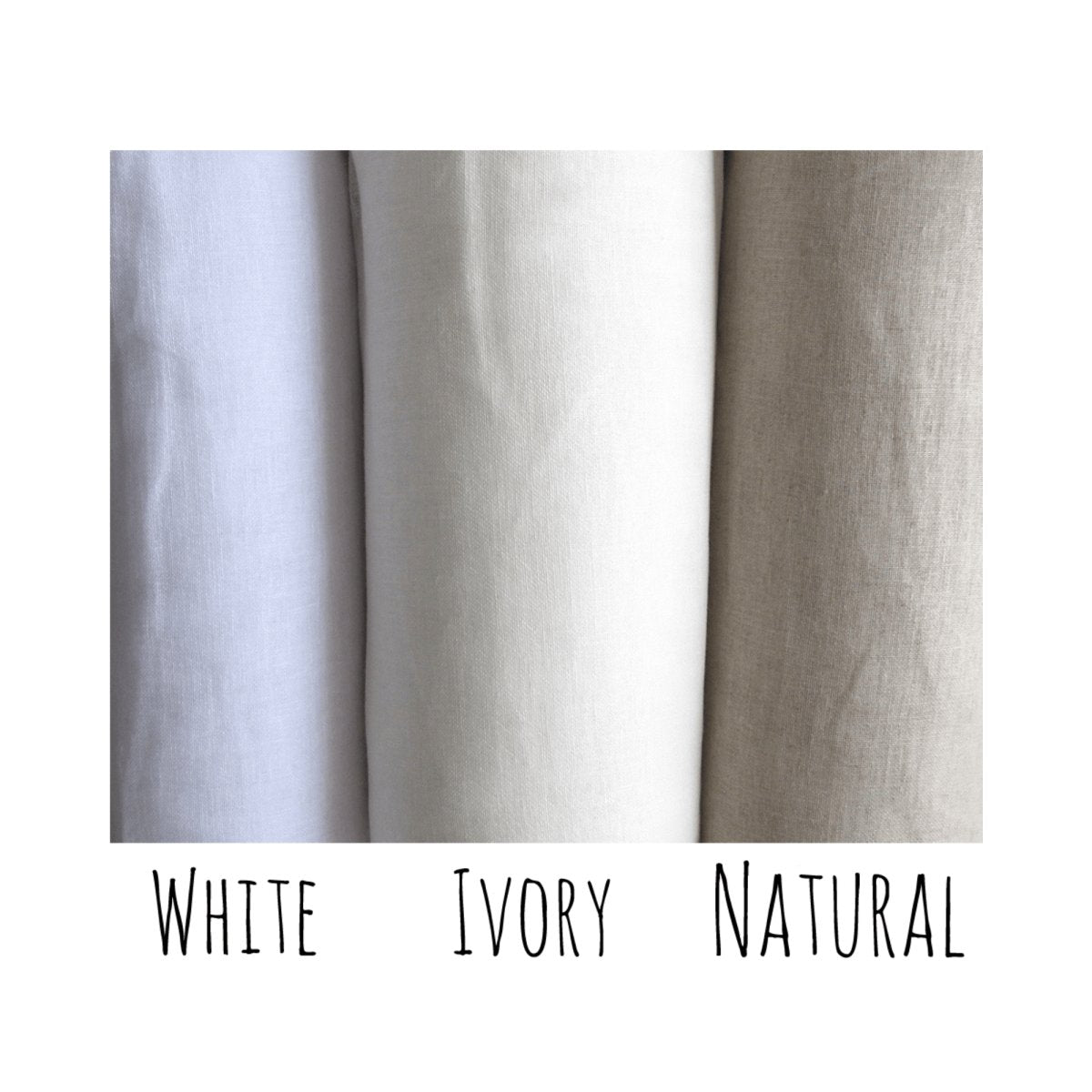 Croft Ivory Sheer Linen Window Curtain - Linen and Letters