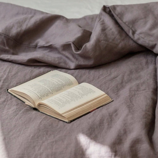 Dusty Lavender 100% Linen Duvet Cover - Linen and Letters