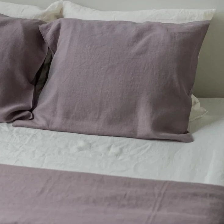 Dusty Lavender 100% Linen Pillowcase - Linen and Letters