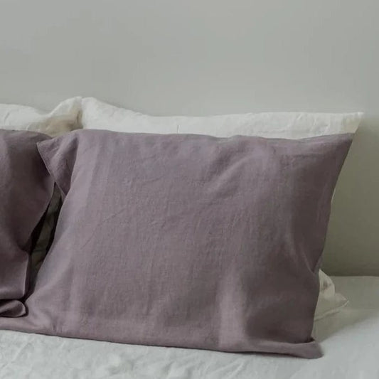 Dusty Lavender 100% Linen Pillowcase - Linen and Letters