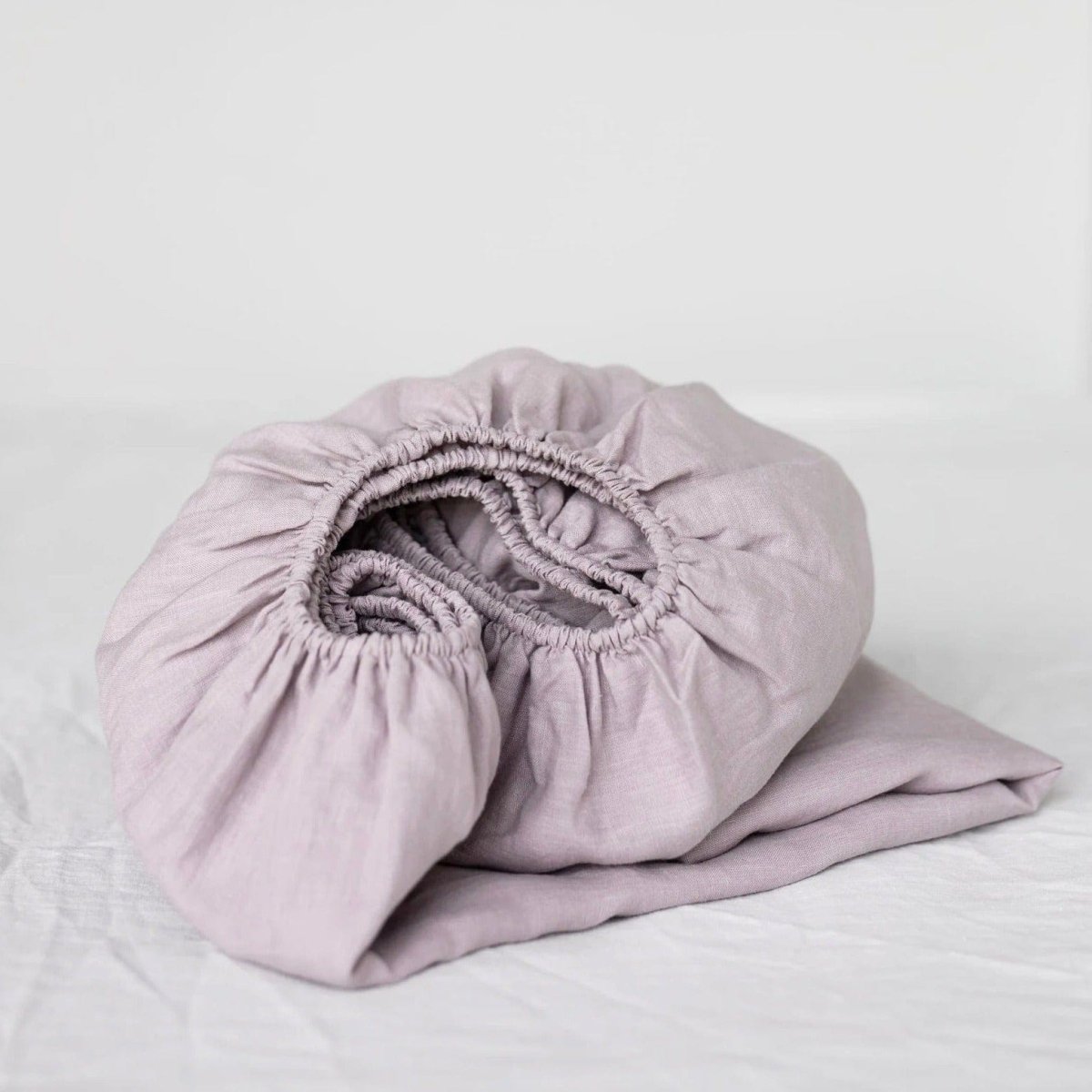 Dusty Rose Pink 100% Linen Fitted Sheet - Linen and Letters