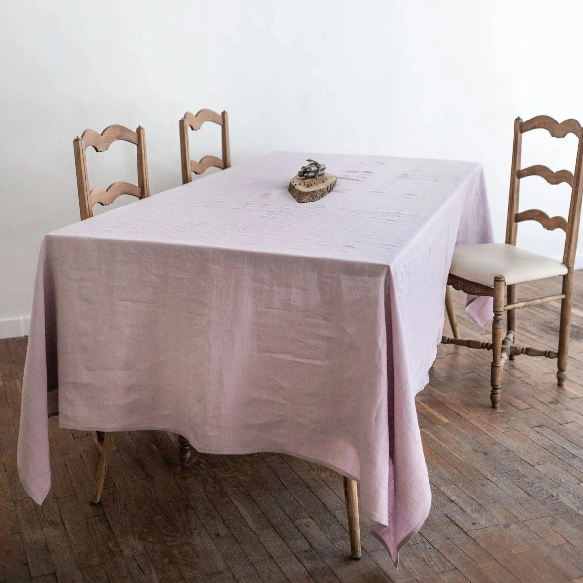 Dusty Rose Pink 100% Linen Tablecloth - Linen and Letters