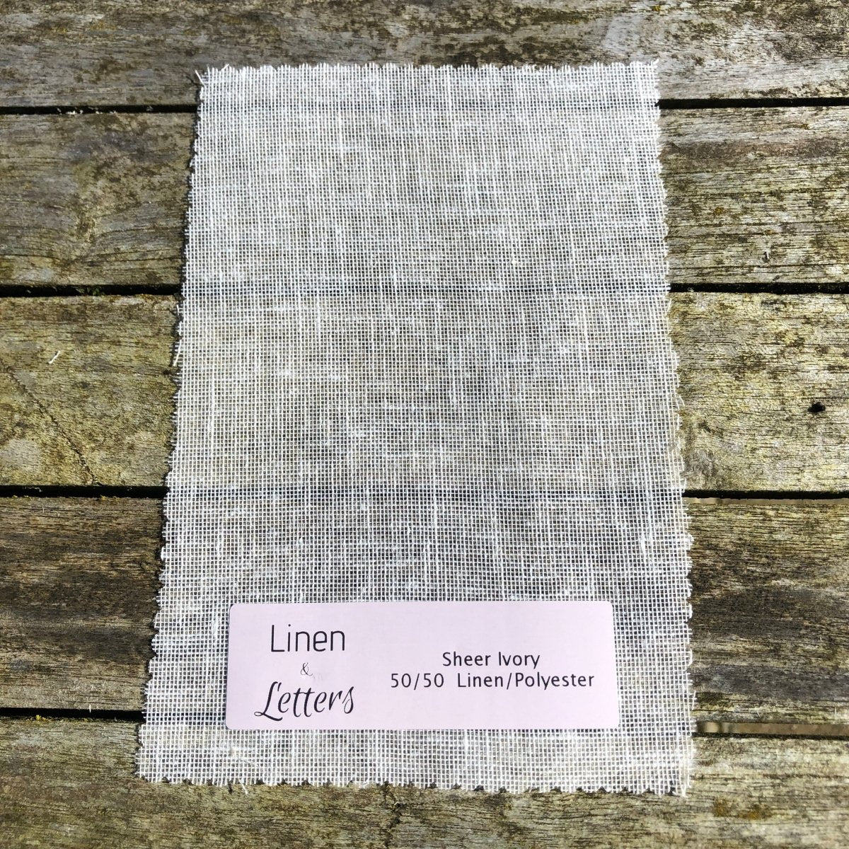 Fabric Samples - Linen and Letters