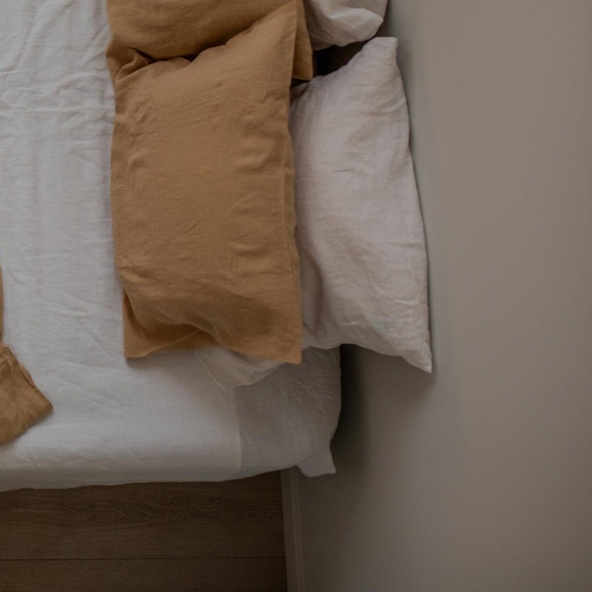 Golden Ochre 100% Linen Pillowcase - Linen and Letters