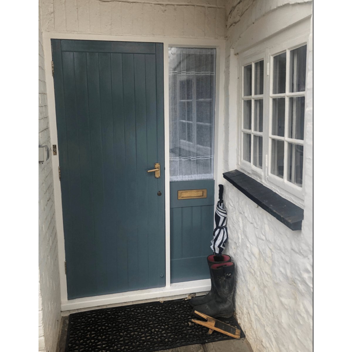 Buy Latchford Sheer White Linen Ladder Window Panel | Handmade Sash ...