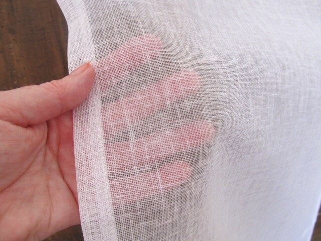 Monogram Sheer White Kitchen Tassel Curtain - Linen and Letters