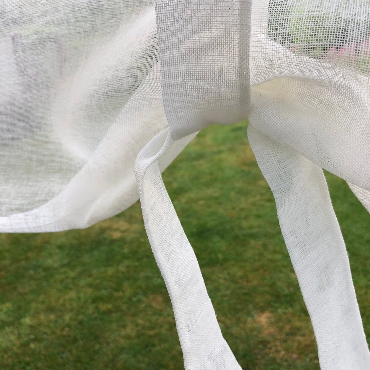 Natural Linen Tie Up Valance - Linen and Letters