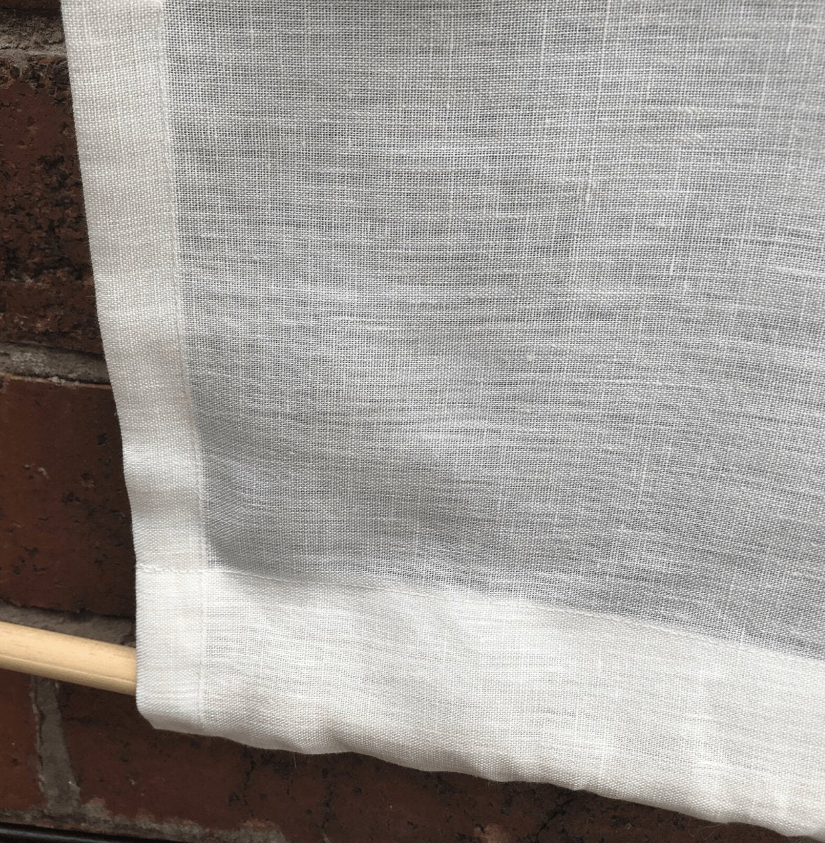 Sankey Pure Linen Window Cafe Curtain or Door Panel Panel – Linen