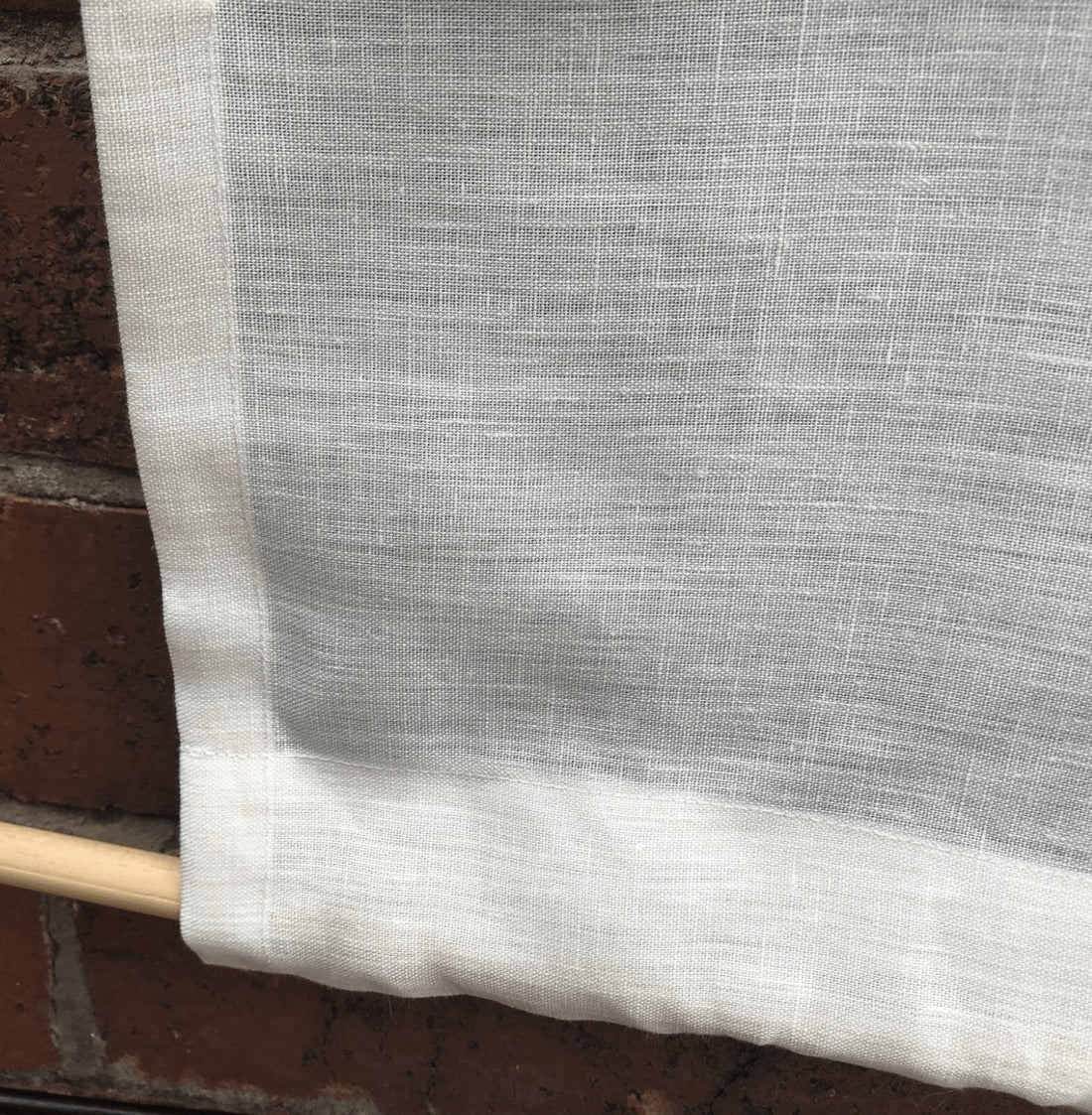 Sankey Pure Linen Window Cafe Curtain or Door Panel Panel – Linen and ...