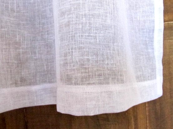 Sankey Sheer Linen Valance Curtain - Linen and Letters