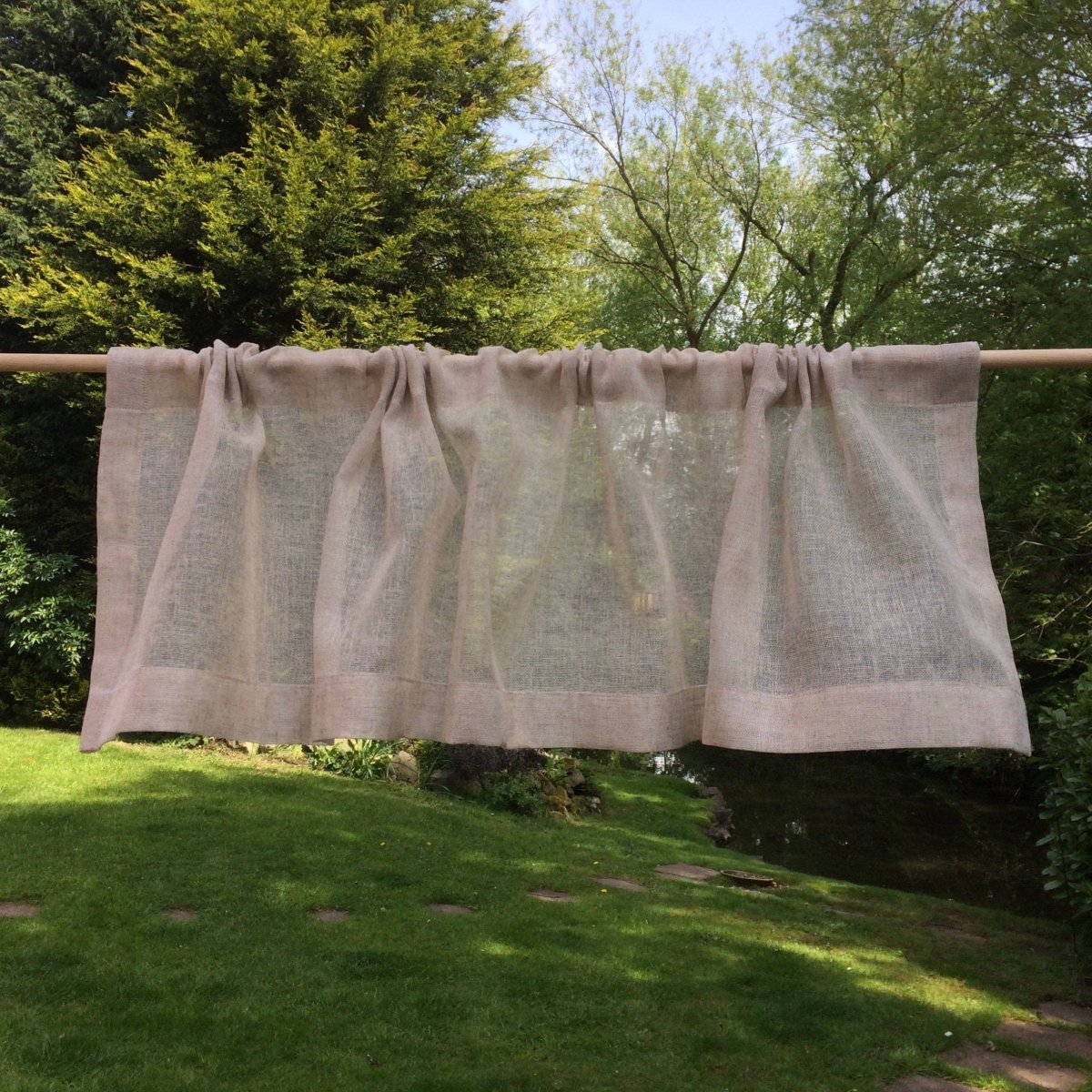 Sankey Sheer Linen Valance Curtain - Linen and Letters