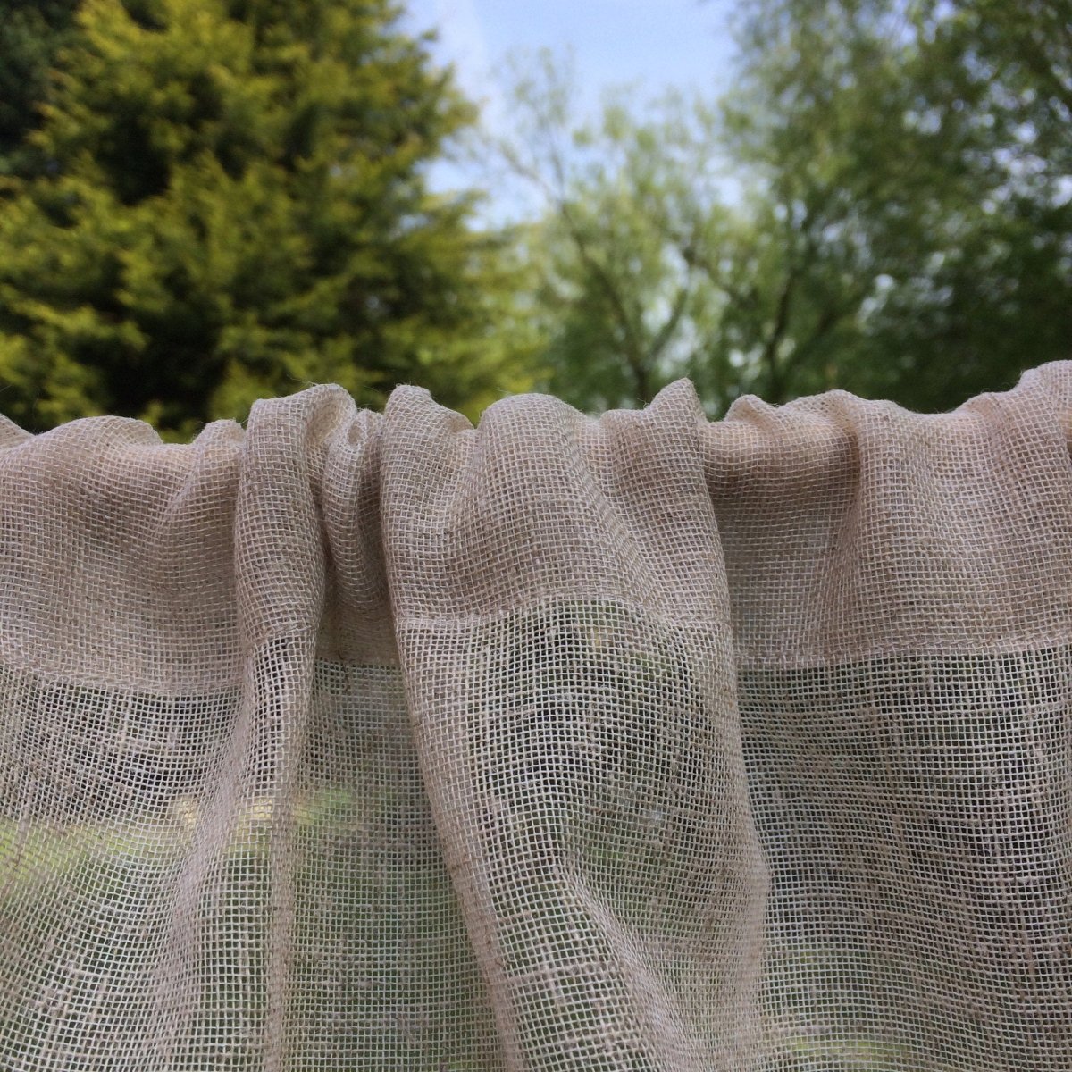 Sankey Sheer Linen Valance Curtain - Linen and Letters