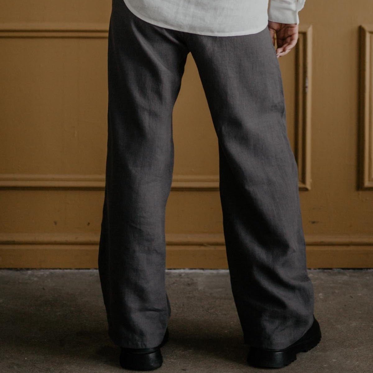 Super Long Linen Pants -PAROS - Linen and Letters