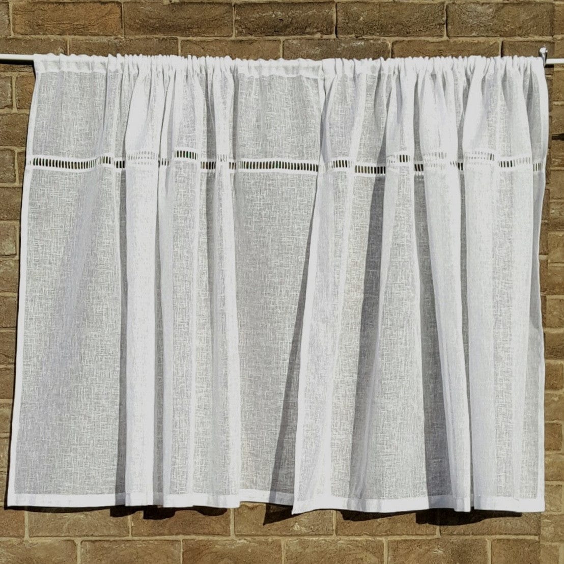 Tilly Sheer Linen Ladder Curtain - Linen and Letters