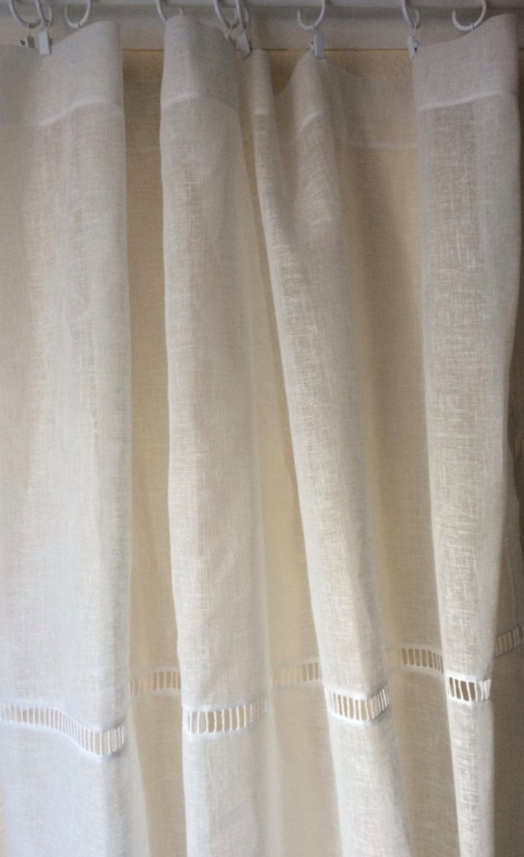 Tilly Sheer Linen Ladder Curtain - Linen and Letters