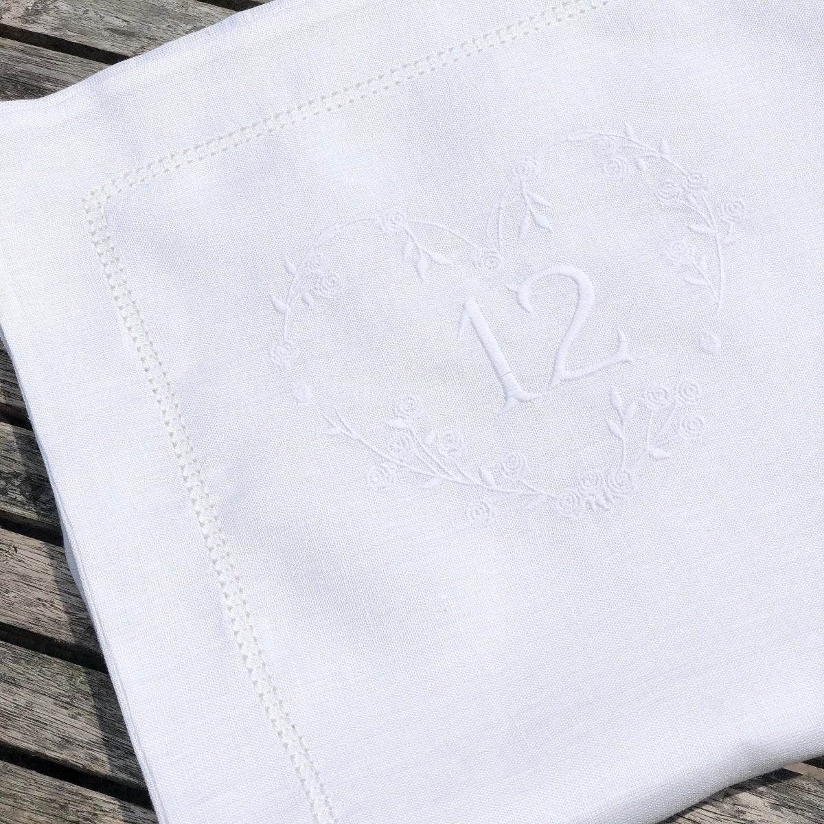 White Linen Anniversary Birthday Standard Pillowcase - Linen and Letters